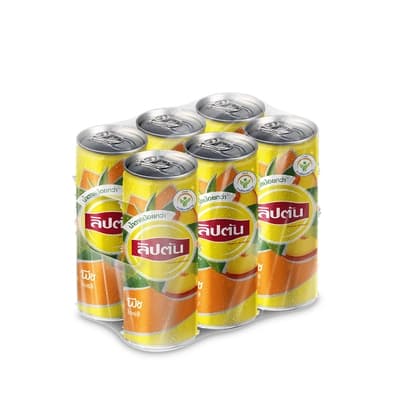 Lipton Ice Tea Peach 245ML. Pack 6