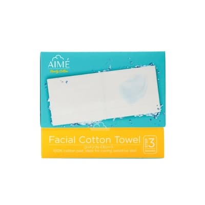Aime Facial Cotton Towel 20X24 CM. 40 Pcs.