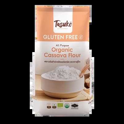 TASUKO ORGANIC CASSAVA FLOUR 500G.