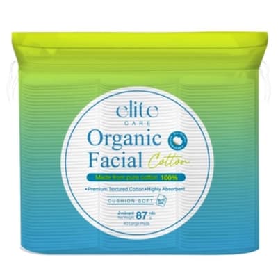 elite CARE ORGANIC FACIAL COTTON 40 Pads