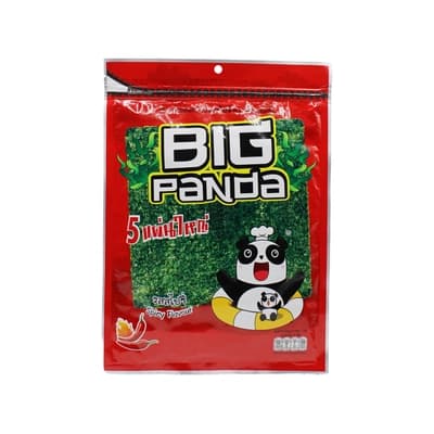 บิ๊กแพนด้า สาหร่ายม้วนอบกรอบรสสไปซี 60ก.