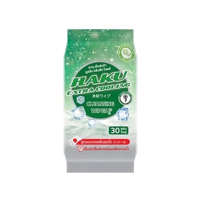 HAKU EXTRA COOLING WIPES JASMINE 30 sheet