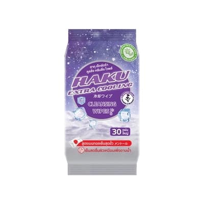 HAKU EXTRA COOLING WIPES LAVENDER 30 sheet