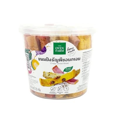 THE OVEN FARM ขนมปังธัญพืชอบกรอบ 140กรัม