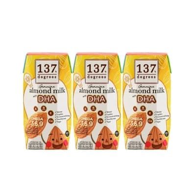 137Degrees Almond Milk With Dha 3*180 ML