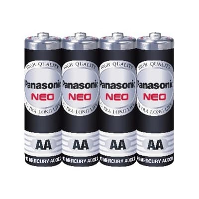 Panasonic Alkaline Batteries LR6T/2B size "AA" Pack 4