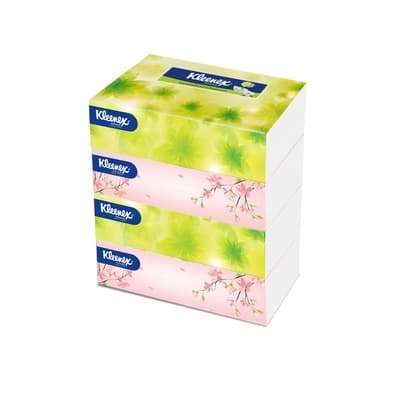Kleenex Facial Tissue Natural Soft Box 110sheets Pack 4
