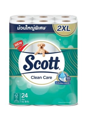 Scott Clean Care Toilet Tissue 3Ply 2XL 24Rolls