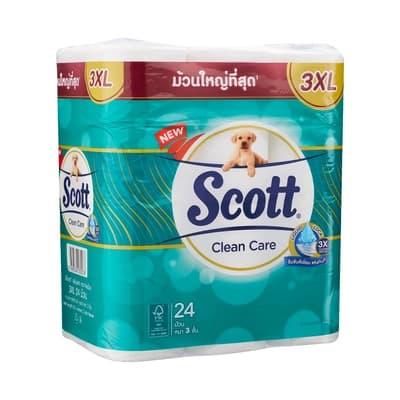 Scott Clean Care Toilet Tissue 3Ply 3XL 24Rolls