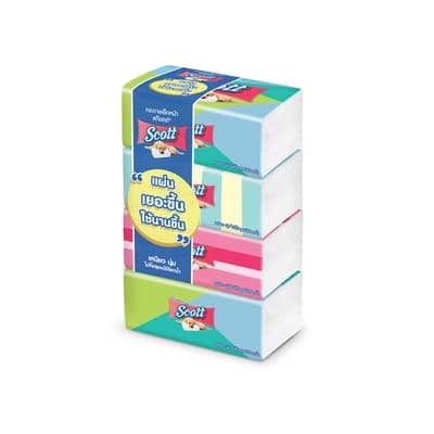 Scott Facial Tissue Soft Box 160sheets Pack 4
