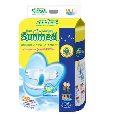 Sunmed Adult Diaper Size M 28PCS.