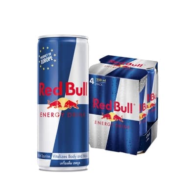 Redbull Energy Drink 250ML. Pack 4