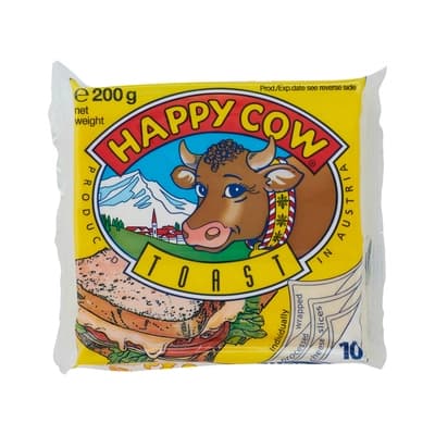 แฮปปิ้ คาว โพรเซส ชีส สไลซ์ โทสต์ 200ก.