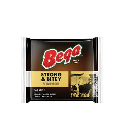 Bega Vintage Strong Bitey Cheddar 250G.