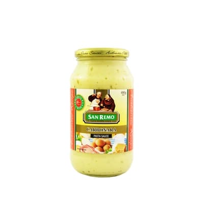 ซันเรโม ซอสพาสต้าคาโบนาร่า 480 กรัม.
