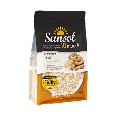 ซันโซล นัทเลิฟเวอร์สเบลนเนเชอรัลมูสลี่ 500ก.