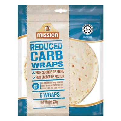 Mission Reduced Carb Wraps 270G.