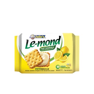 Julie's Le-mond Puff Sandwich Lemon Flavoured Cream 170G.