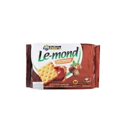 จูลี่ส์ ขนมปังกรอบช็อกฯไส้ครีมช็อกฯ170ก.