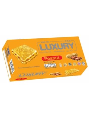 Hwa Tai Luxury Cream Sandwich Biscuits Peanut Flavoured 120G