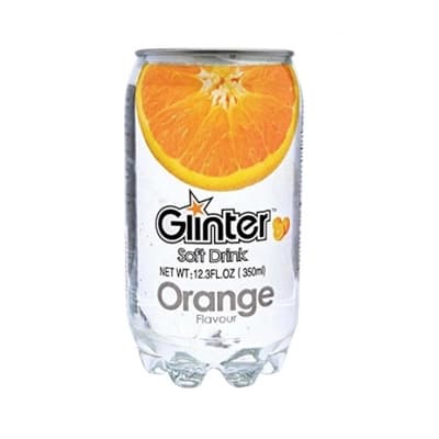 Glinter Soft Drink Orange Flavour 350ML.