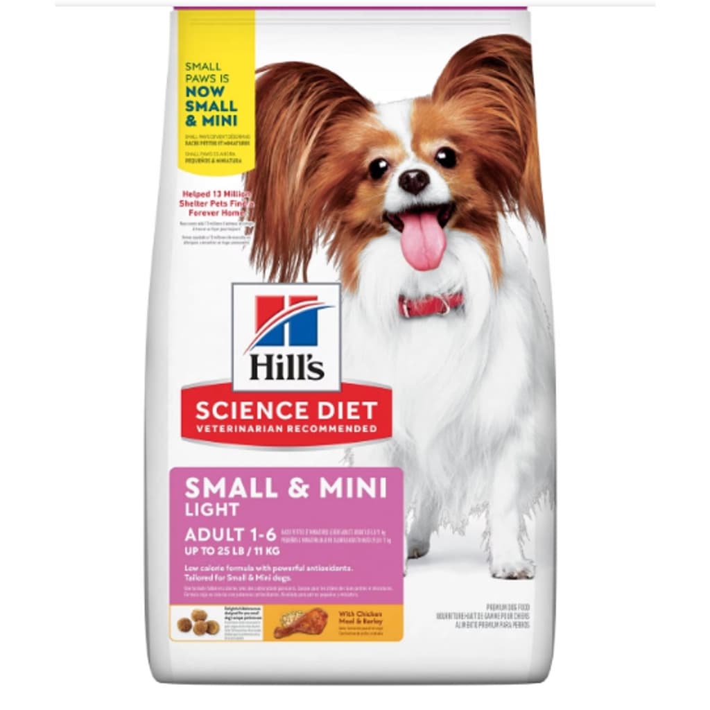 Hill's Science Diet Adult Light Small Paws Dog Food 1.5KG.