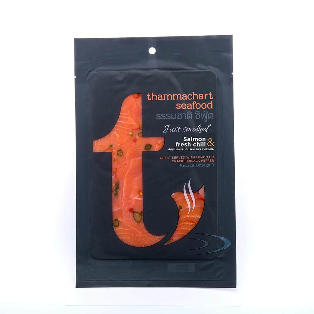 จัสสโมค แซลมอนรมควันพริกสด 80ก.