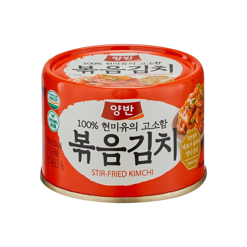ยันบัน กิมจิผัดบรรจุกระป๋อง 160กรัม