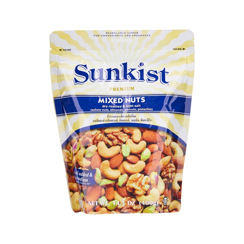 ซันคิสท์ ถั่วรวมอบเกลือรสเค็มน้อย 400ก.