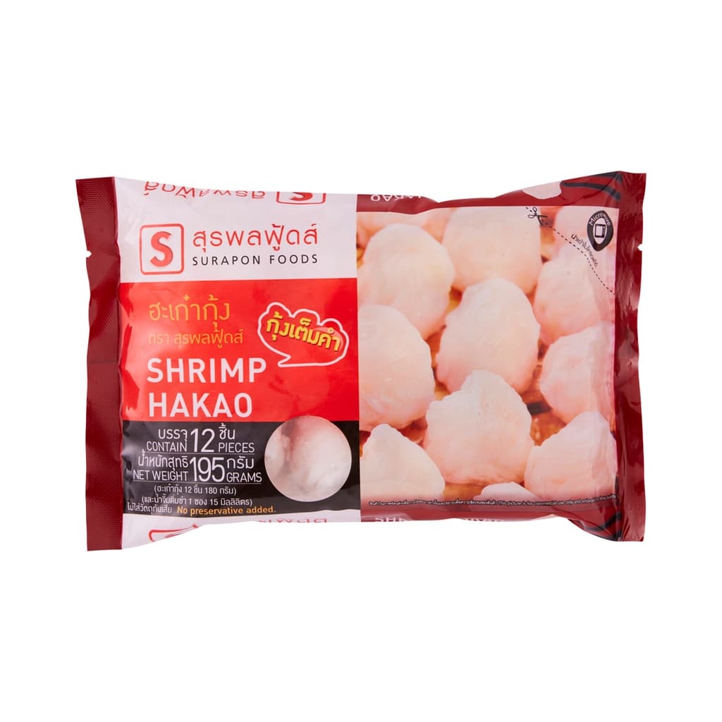 สุรพล ฮะเก๋ากุ้ง 12ชิ้น 195G.