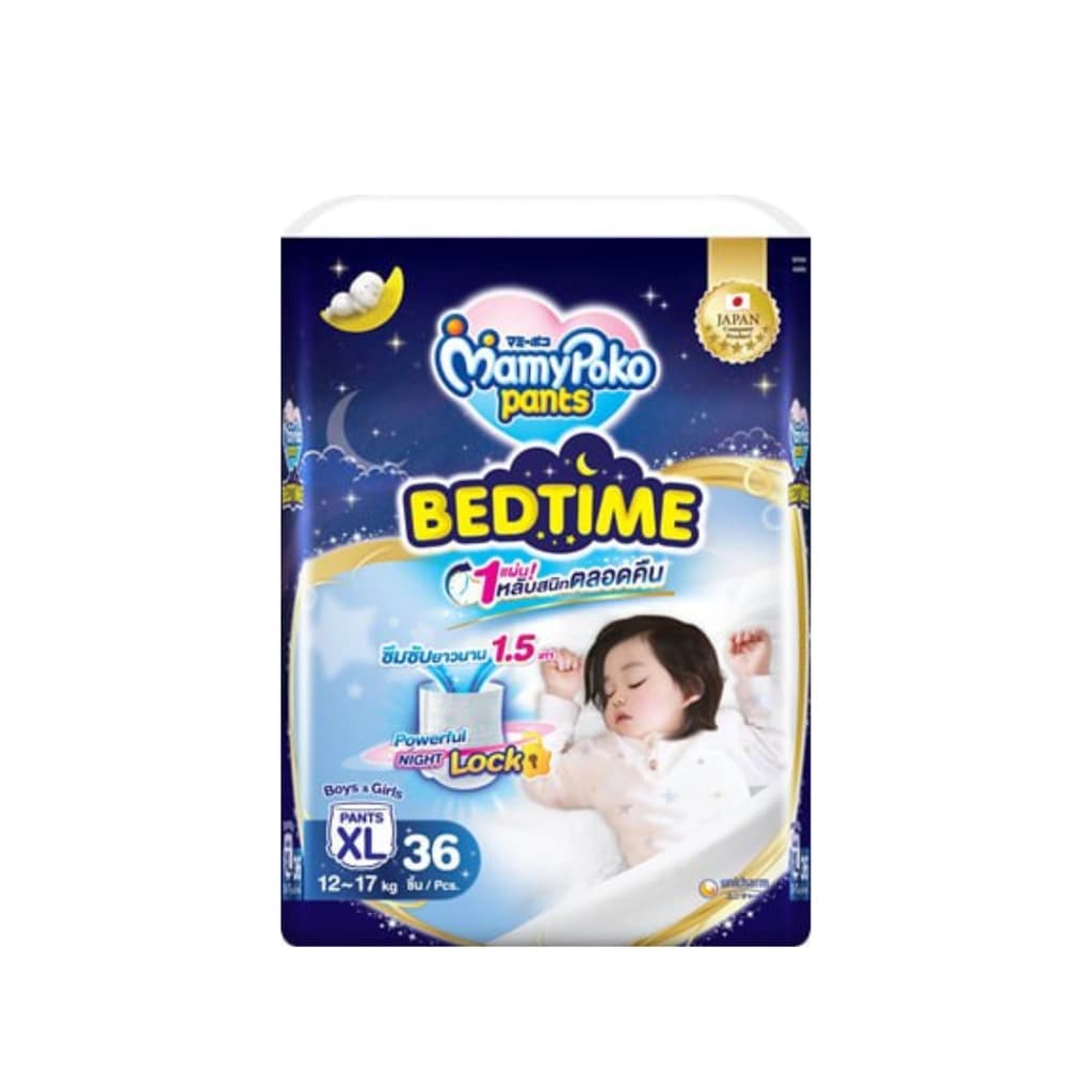 MAMYPOKO PANTS BEDTIME XL 36 PCS