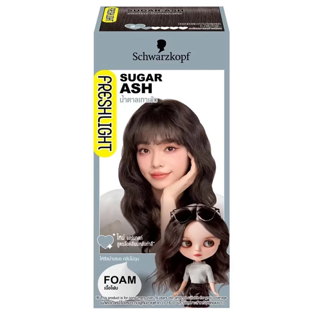 ชวาร์สคอฟ เฟรชไลท์โฟมเปลี่ยนสีผมสีน้ำตาลเทาเข้ม 40มล.