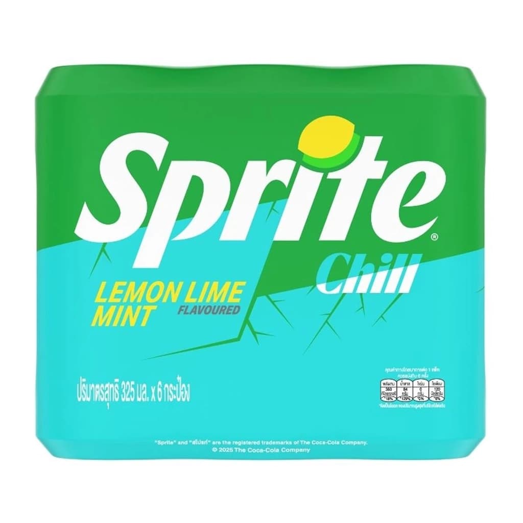 Sprite Chill Lemon Mint Can 6*325Ml