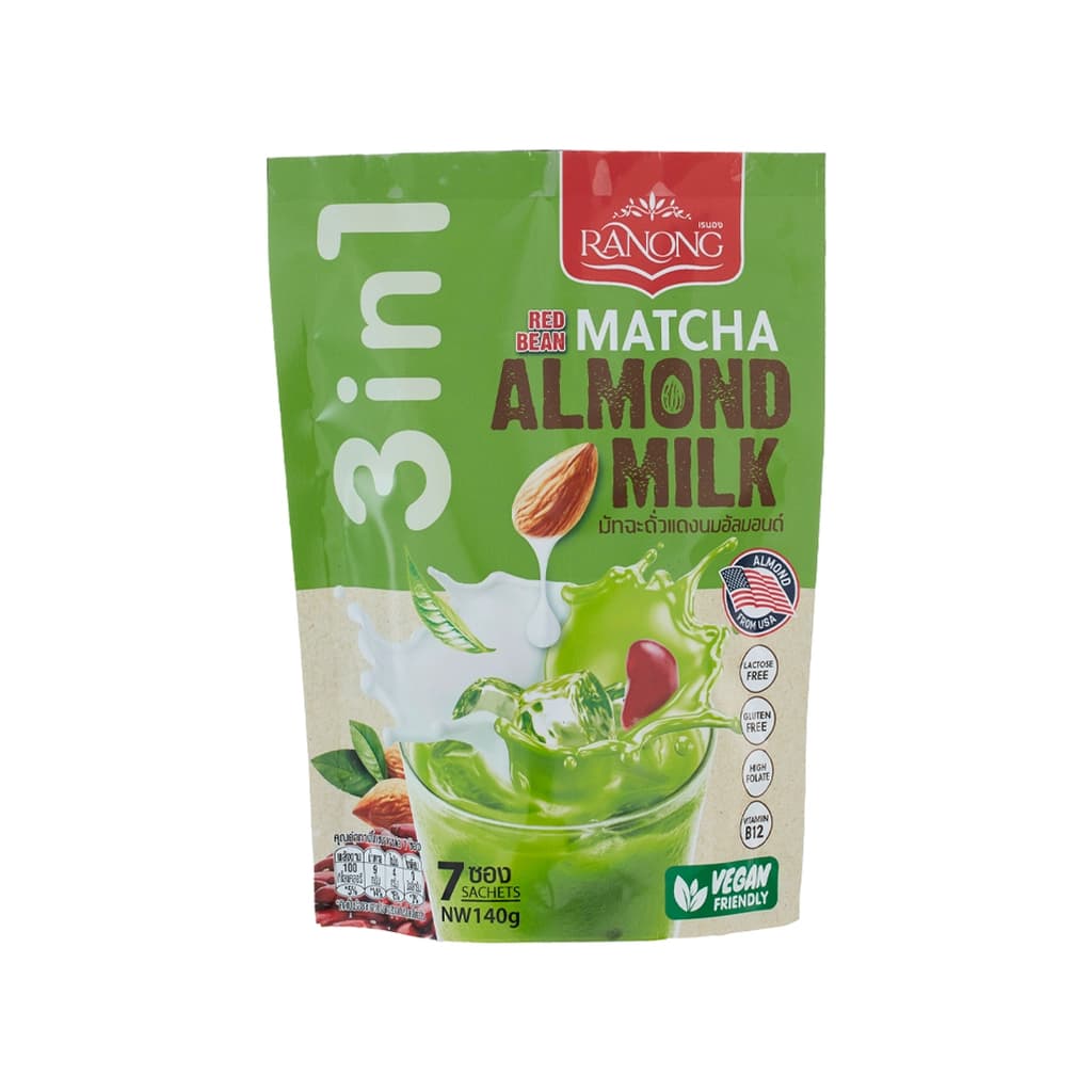 เรนองชาเขียวมัทฉะลาเต้นมอัลมอนด์ถั่ว140ก