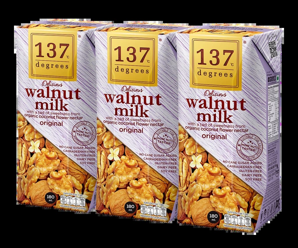137 ดีกรี นมวอลนัทสูตรดั้งเดิม 180มล. แพ็ค 3