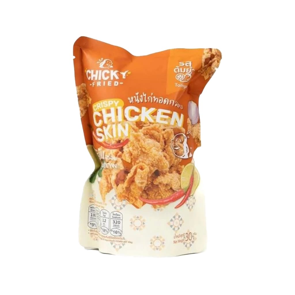 ชิคกี้ ฟรายด์หนังไก่ทอดกรอบ รสต้มยำ30ก
