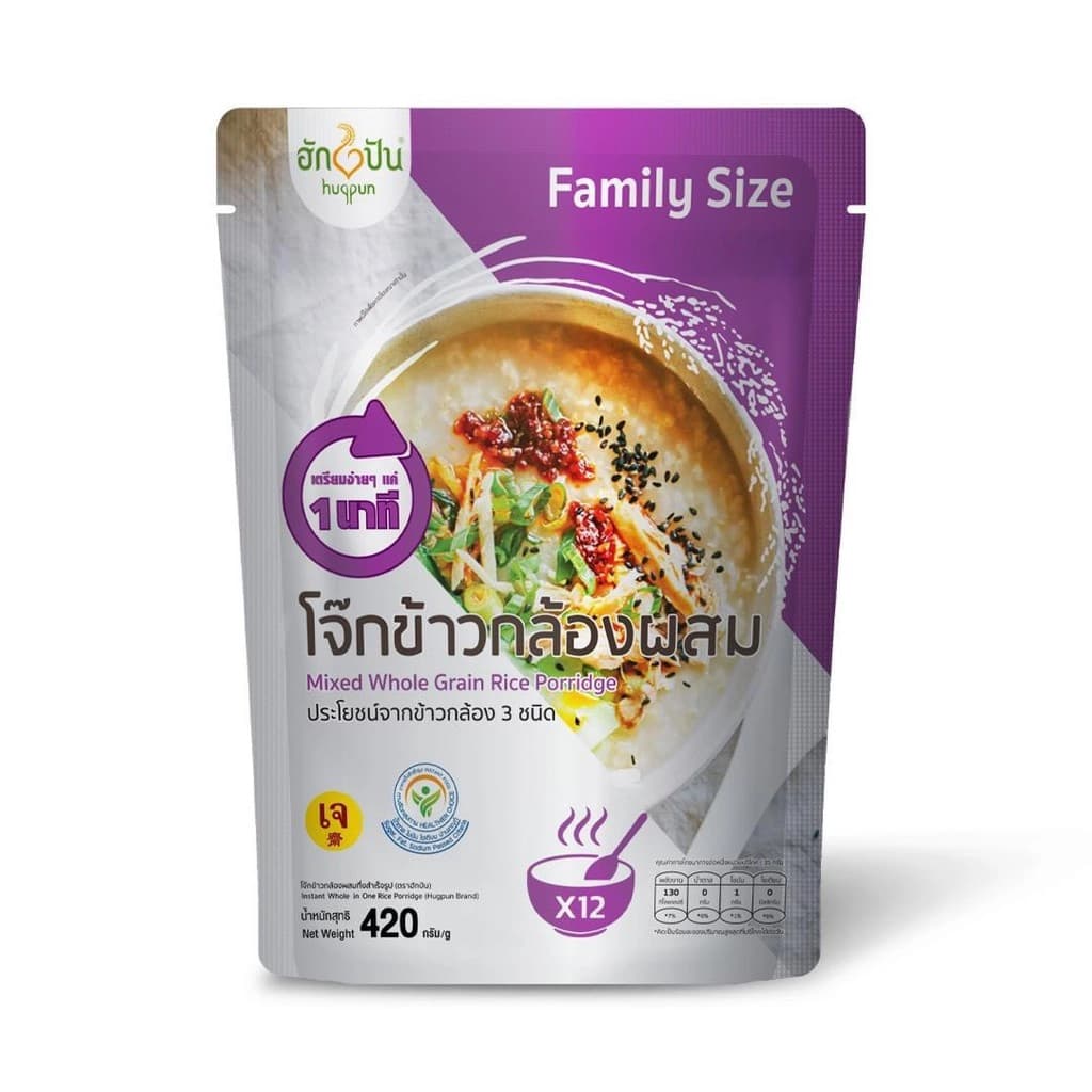 ฮักปัน โจ๊กข้าวกล้องผสม 420ก.