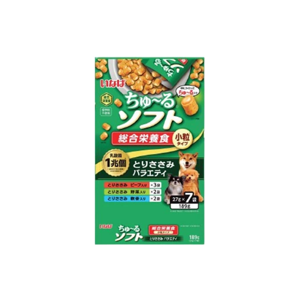 อินาบะชูหรุ อาหารสุนัข ไก่กระดูก 27 กรัม แพ็ค 7