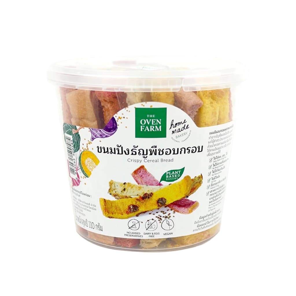 THE OVEN FARM ขนมปังธัญพืชอบกรอบ 140กรัม