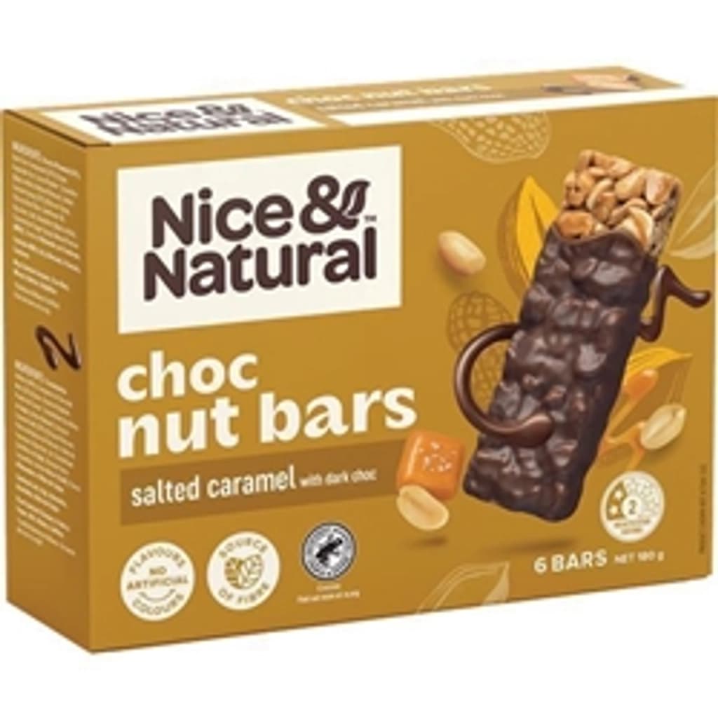 ไนท์&เนเชอรัล นัทบาร์ ซอลท์คาราเมล 180 กรัม